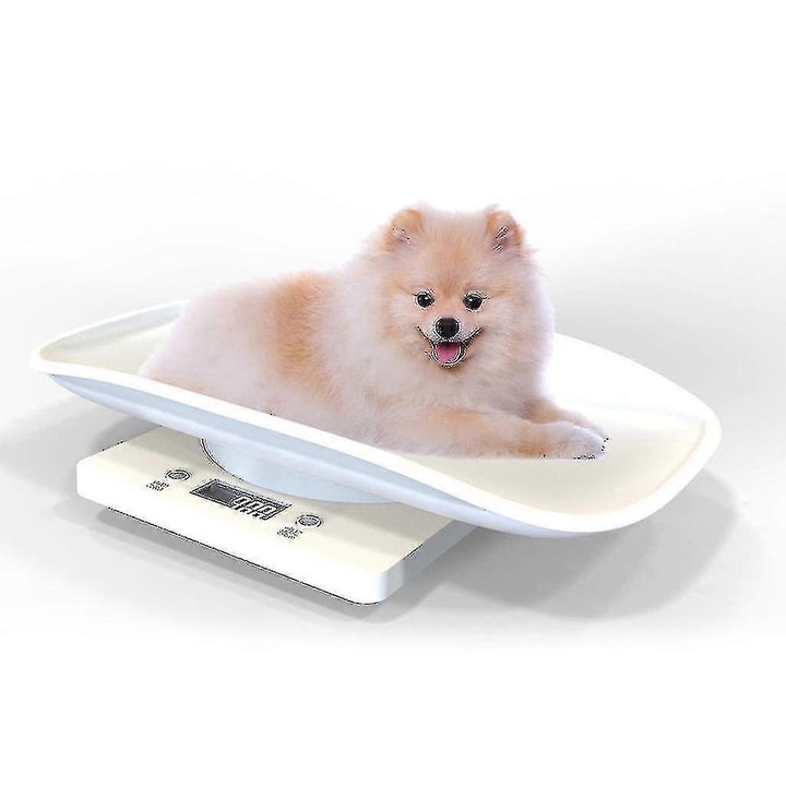 Cantar digital multifunctional pentru animale mici, 1g-10kg, display LCD, 20x30cm