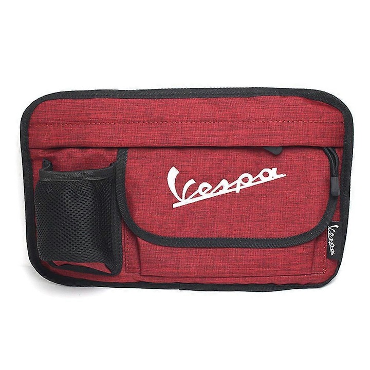 Sac de depozitare impermeabil pentru manusi, Piaggio Vespa, rosu, 1 bucata