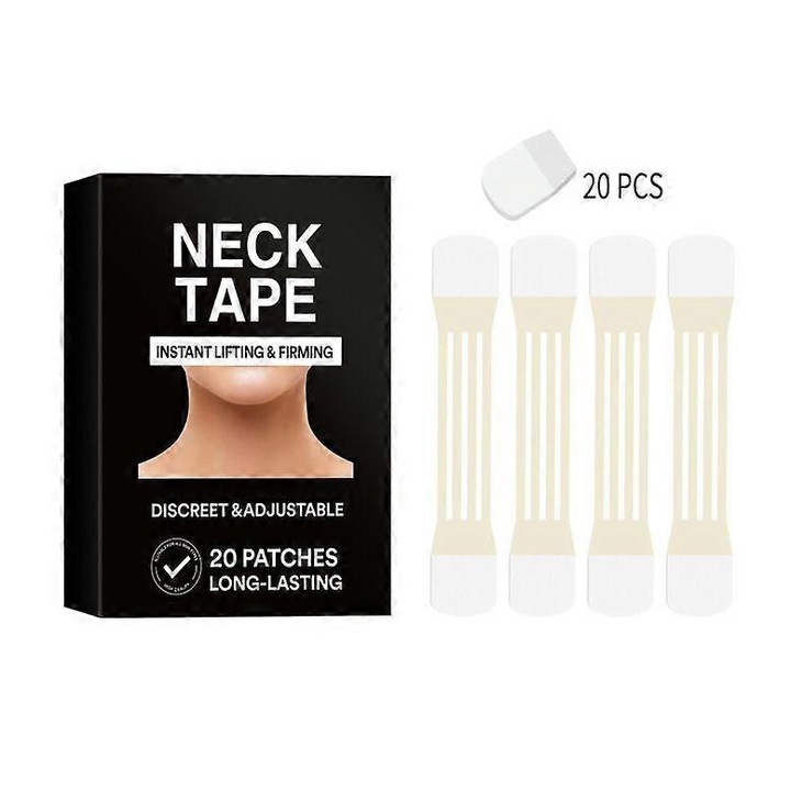Banda lifting pentru gat, 3 bucati, efect invizibil, confortabil pentru toate tipurile de piele