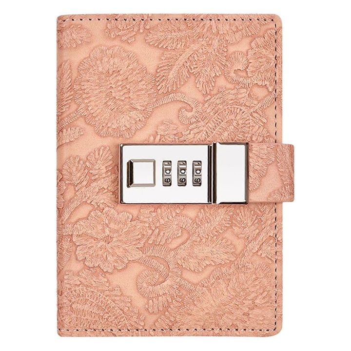 Agenda cu lacat, 96 foi, hartie groasa, 14x10cm