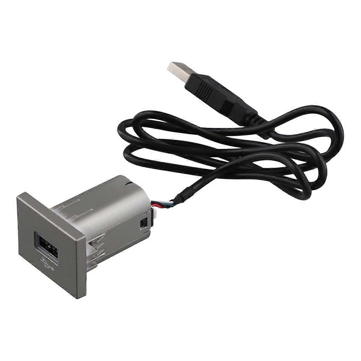 Autós USB adapter Focus 2 Mk2 2009-2011-hez, ezüst és fekete, műanyag