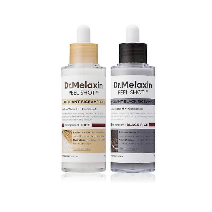 Ексфолираща маска за лице и тяло, Dr. Melaxin, Peel Shot Glow, 80мл, премахване на мъртви клетки, малки пори, многоцветна