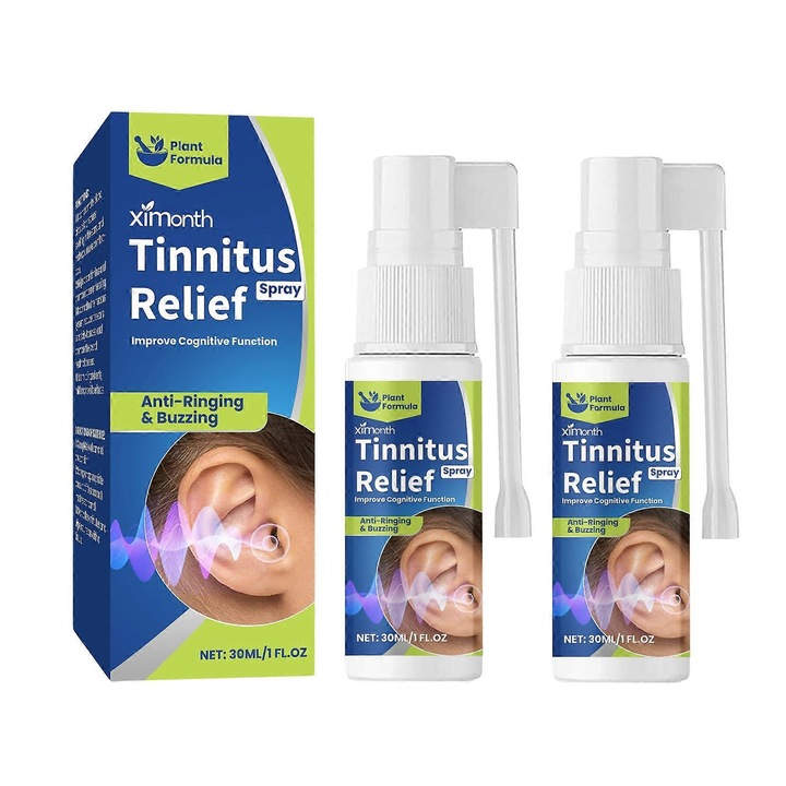 Spray pentru ameliorarea tinitusului, Ximonth, 2 bucati, natural, usor de utilizat