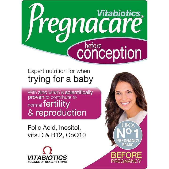 Vitabiotics, Pregnacare Conception, 30 таблетки, хранителна подкрепа за зачеване