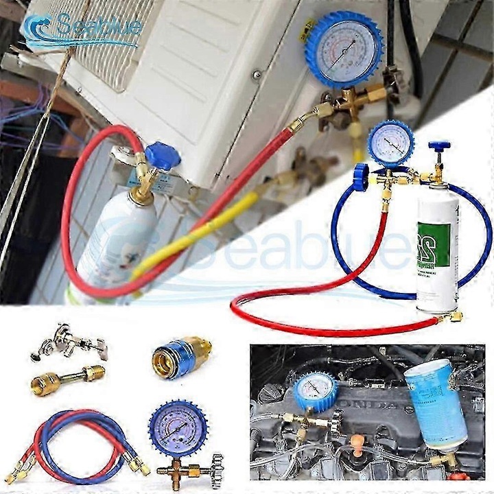 Kit de umplere refrigerant R22 pentru aparate de climatizare, accesorii, fara gaz refrigerant