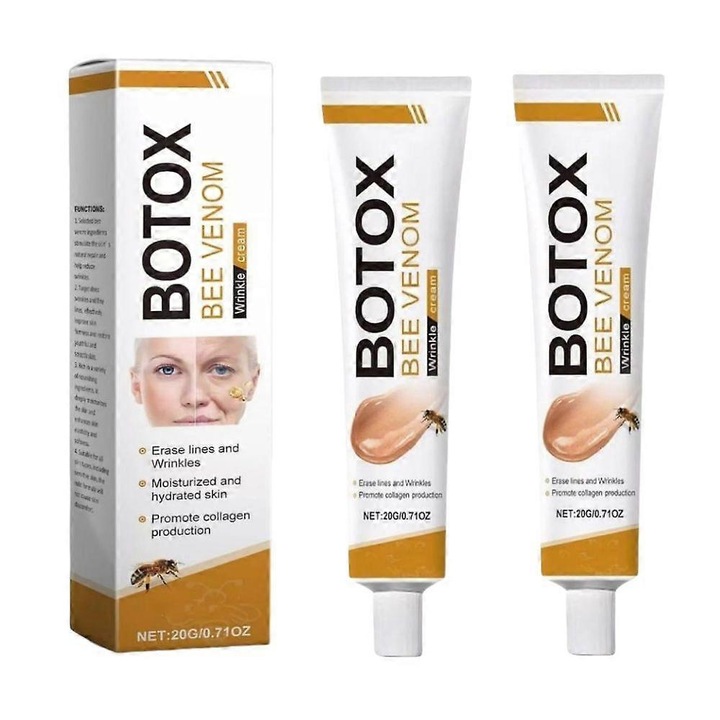 Arckrém méhméreggel, ránctalanító, feszesítő, hidratáló, 2 darabos szett
