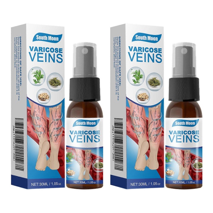 Visszér spray, 30ml, 2 darabos készlet, természetes kivonat