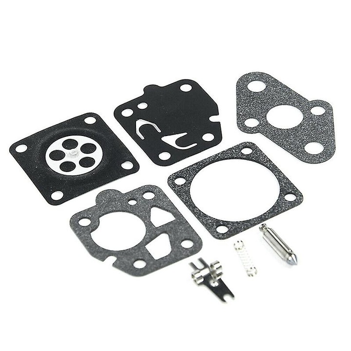 Kit reparare carburator, 8 piese/set, Pentru Kawasaki TG24 TG25, Negru