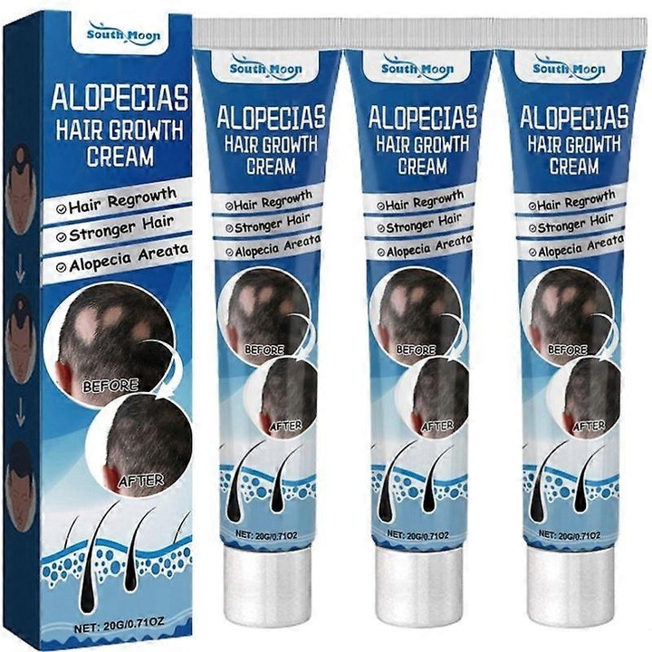 Crema tratament pentru alopecie, South Moon regenerare par, 3 bucati, imbogatita cu extracte botanice, pentru repararea parului deteriorat