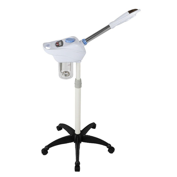 Aparat de aburi facial, 78.7-105.5 cm, Capacitate rezervor 800 ml, Alb