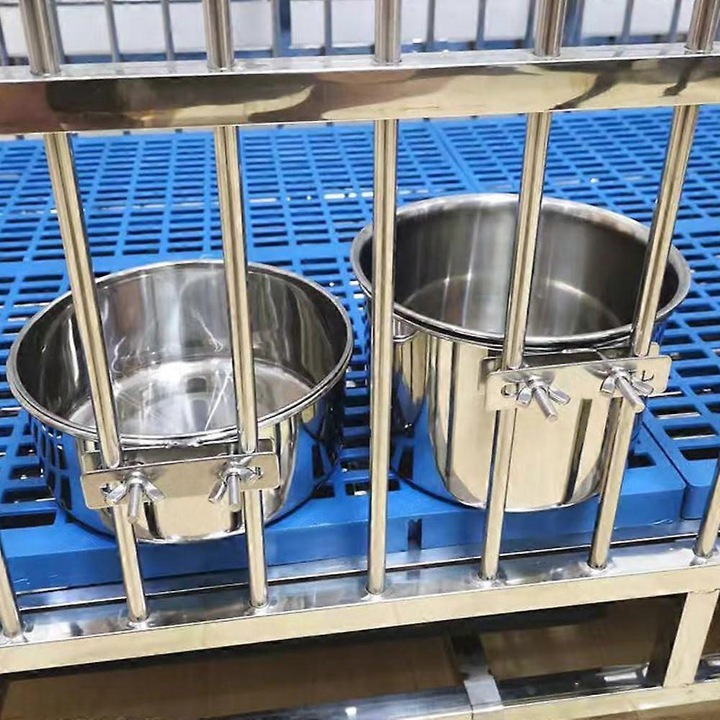 2 darabos rozsdamentes acél kutyatál készlet, 40oz és 60oz, kiömlésálló, könnyen tisztítható