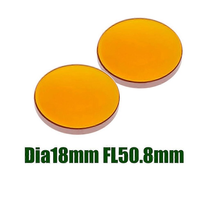 2 db 18mm, 50.8mm Fókuszlencse CO2 Lézeres Vágó- és Gravírozógéphez