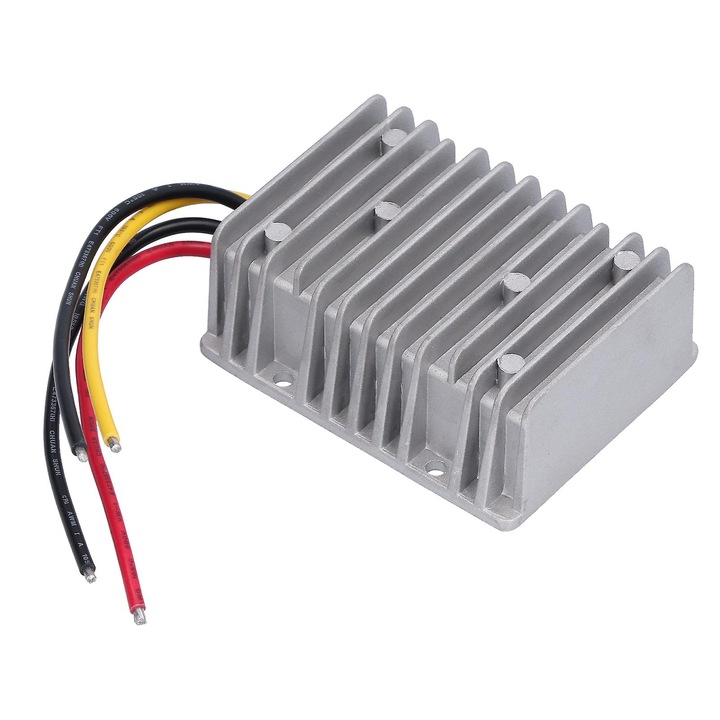 Stabilizator de tensiune, 12V/24V-5V, 40A, 200W, dimensiuni 100x80x38mm, impermeabil IP68