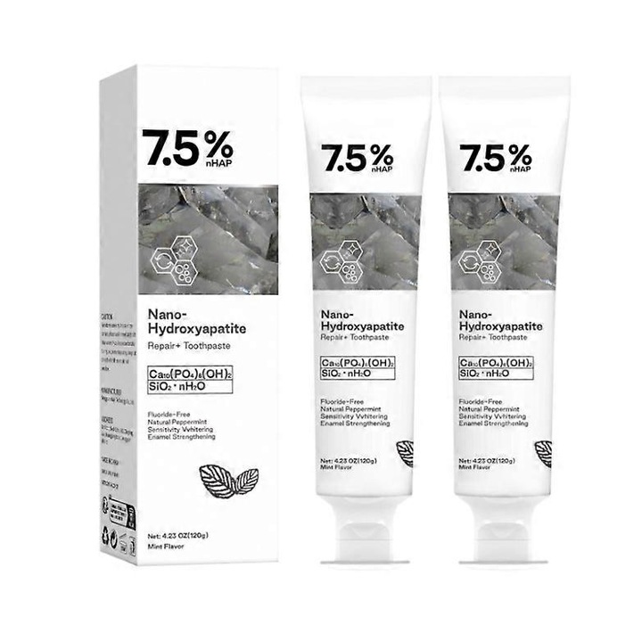 Fogkrém, 120g, hatékony tisztítás, fehérítő hatás, menta, 2 darabos szett