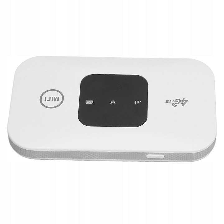 Router mobil 4G LTE MF800-2, alb, suport 10 utilizatori, dimensiuni portabile