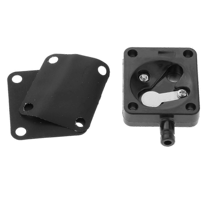 Set 3 piese kit reparare pompa combustibil pentru motor ambarcatiune Yamaha 20HP 25HP, negru, 34x34mm