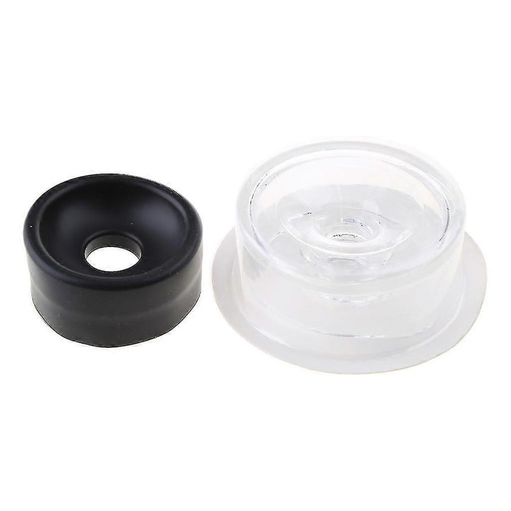 Комплект от 2 броя резервни маншони за вакуумна помпа, черно/прозрачно, 0.8in вътрешен диаметър