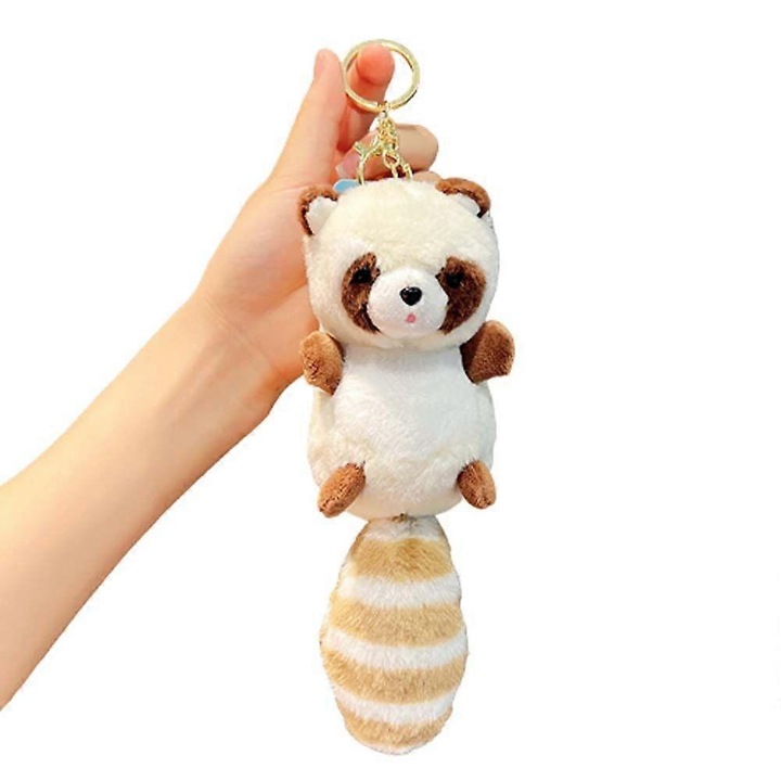 Breloc cu Ras, 15x6.5cm, jucarie din plus, decorativ, pentru copii 2-14 ani