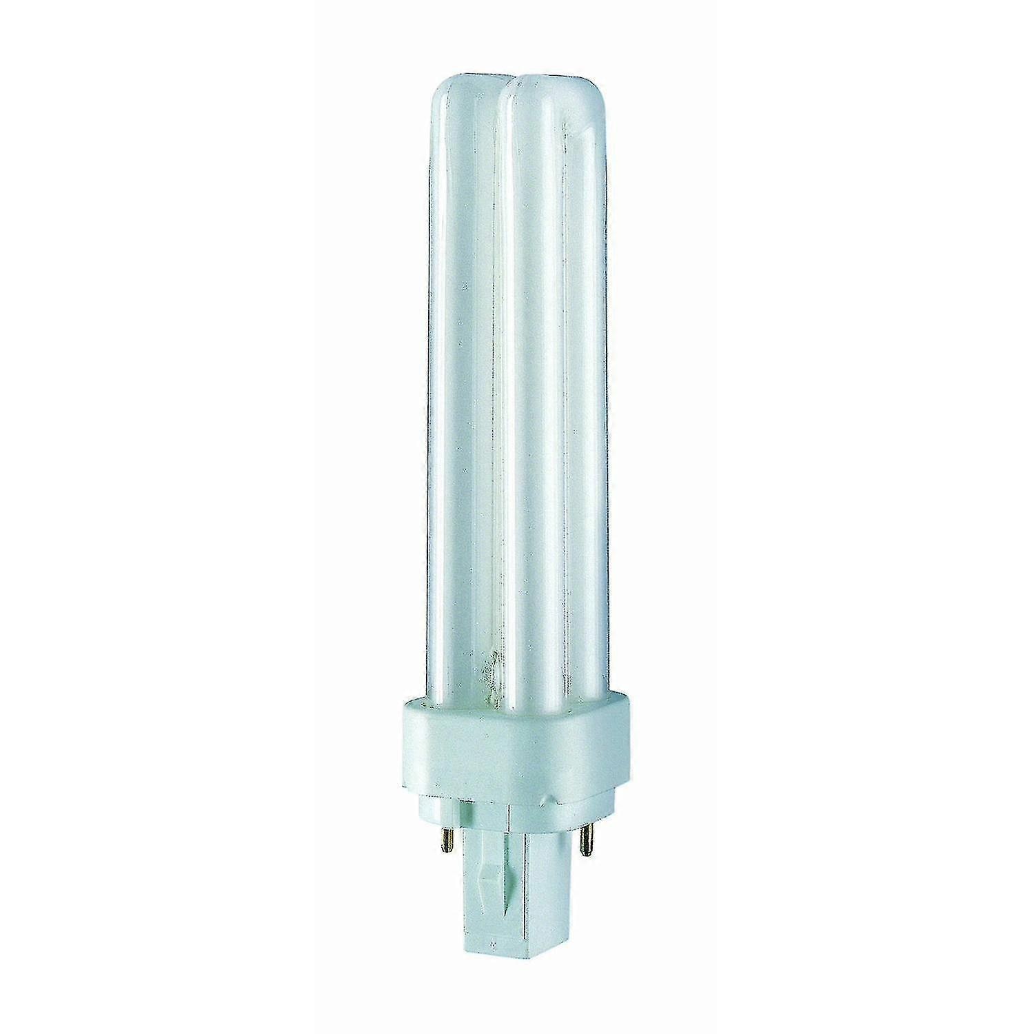 26w Компактна флуоресцентна лампа Dulux D 26W G24d-3, студено бяла, 10 броя ...