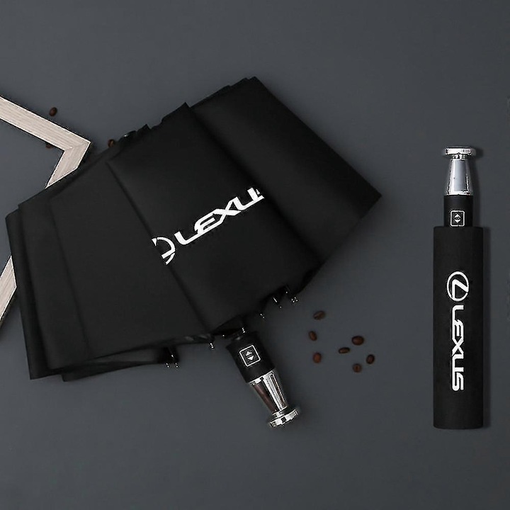 Мъжки чадър, черен, модел Lexu