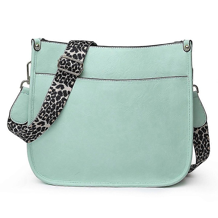 Női válltáska, macaron zöld, 28x10x27cm, nagy kapacitású, könnyen tisztítható