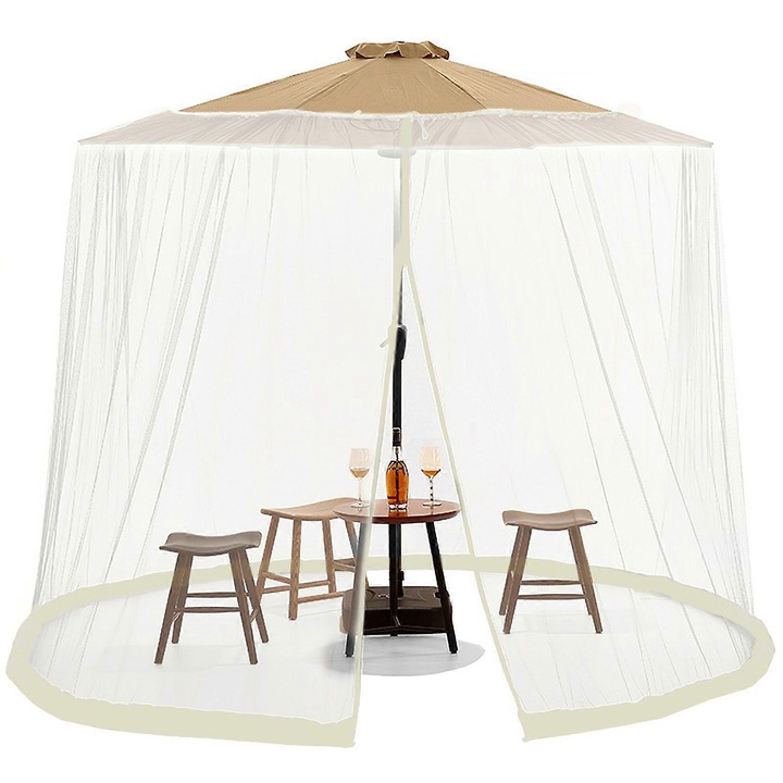 Plasa de tantari pentru umbrela de terasa, 300x230cm, 335x240cm, multicolor