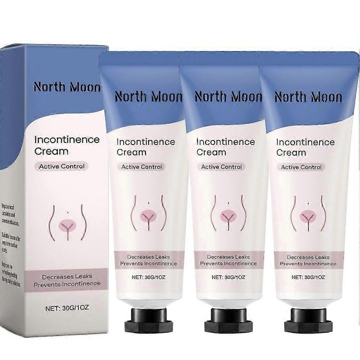 Húgyúti Rendszer Szabályozó Krém, North Moon, 30g, 3 darab, Prosztata Ápolás, Napi Kényelem