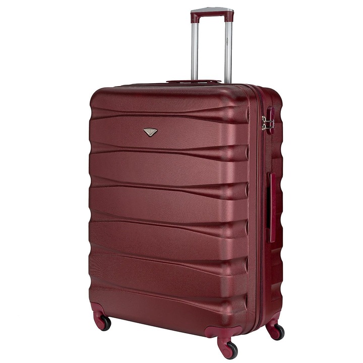 4 kerekű kabinos gurulós kocsi, bordó, nagy méret 29"