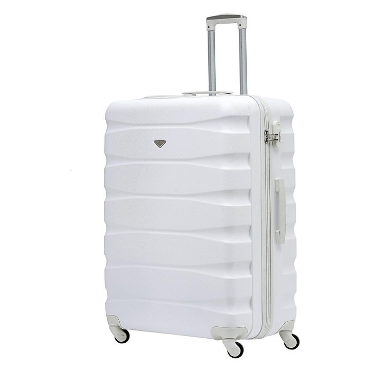 Kabin gurulós kocsi, 4 kerekű, fehér, nagy méret 29"