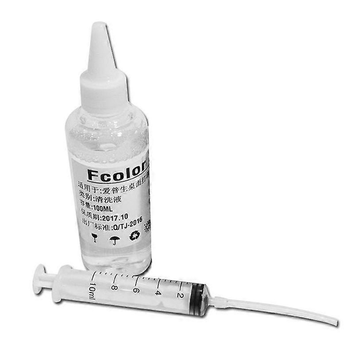 Tisztítókészlet nyomtatókhoz, 100ml, 1 tubus tűvel, 1 tisztítófolyadék
