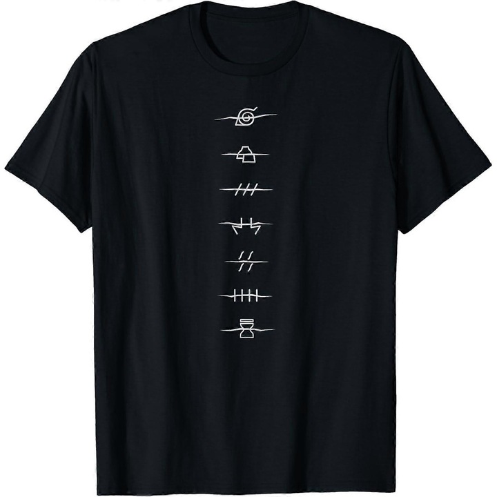 Унисекс тениска Shippuden Anti Village, първокласен памук, 2XL