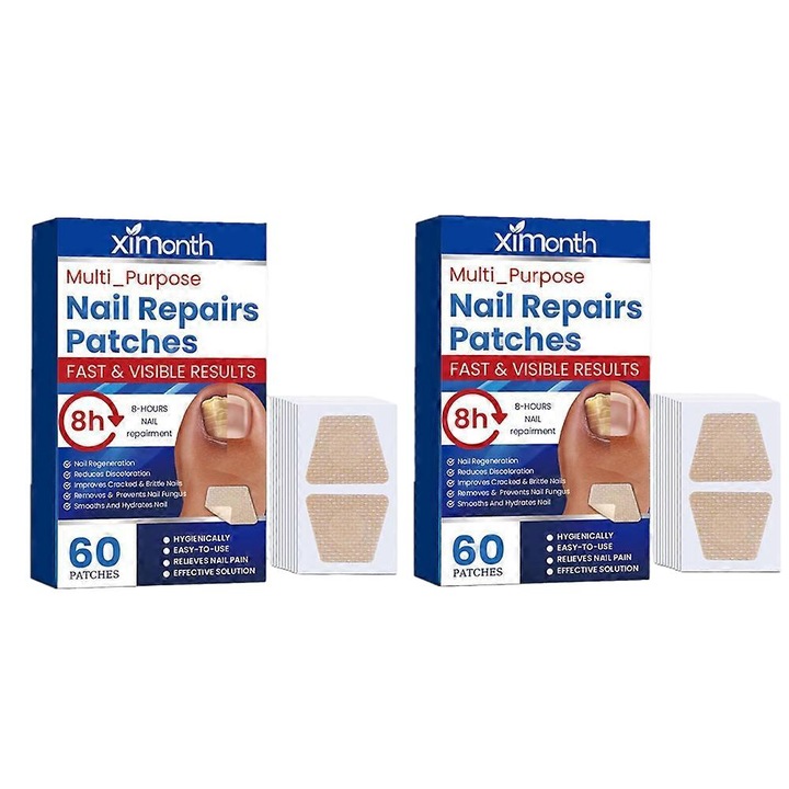 Set 60 plasturi pentru tratamentul ciupercii unghiei, reparare unghii