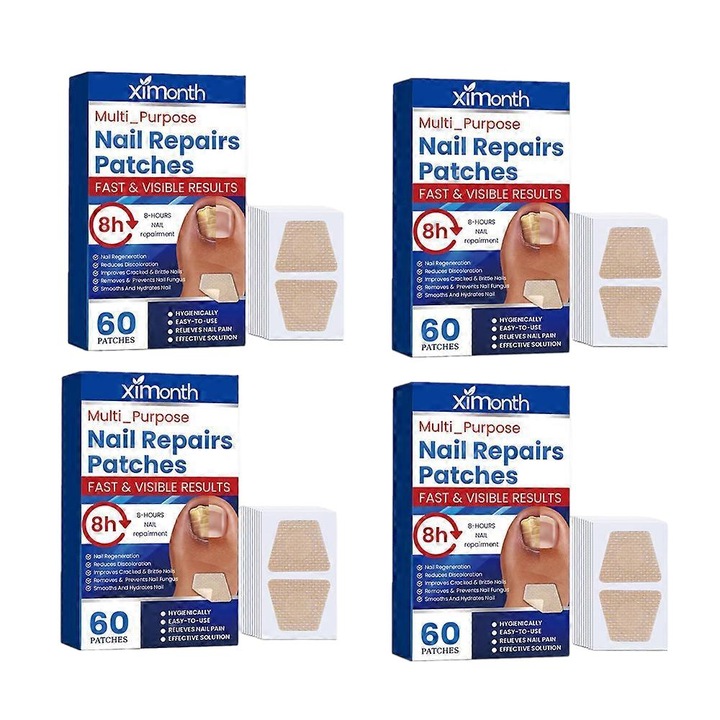 Set 60 plasturi pentru tratamentul ciupercii unghiei, reparare unghii