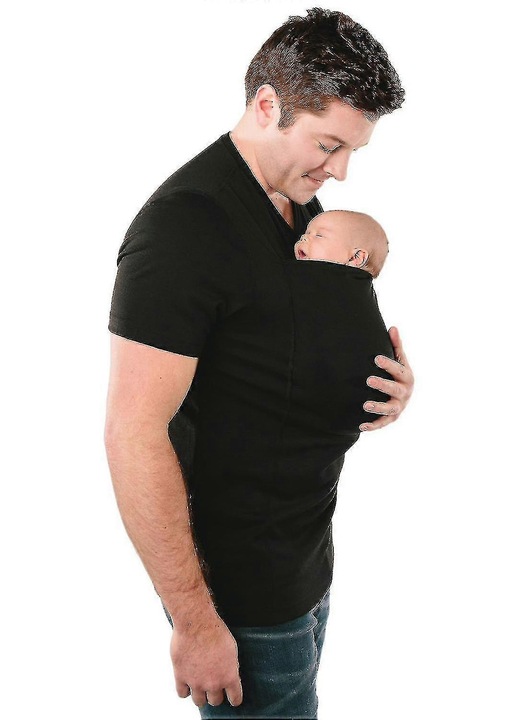 Férfi pólók, szállítós modell, fekete, pamut