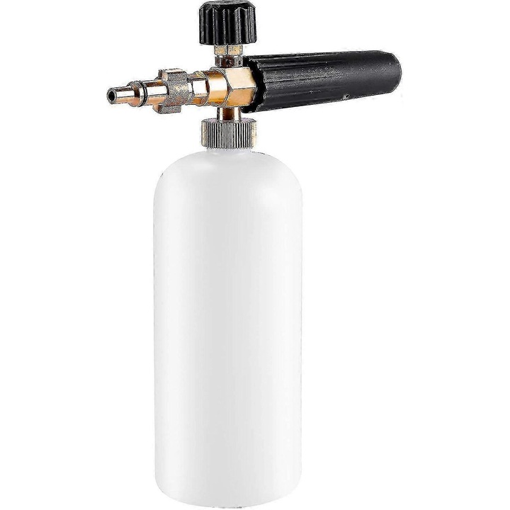 Lance de spuma pentru aparate de spalat cu presiune, 1L, ajustabila, compatibila cu LAVOR/Parkside/Spear and Jackson
