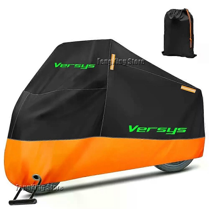 Husa motocicleta UOSU, impermeabila, 210D, portocalie, 4XL