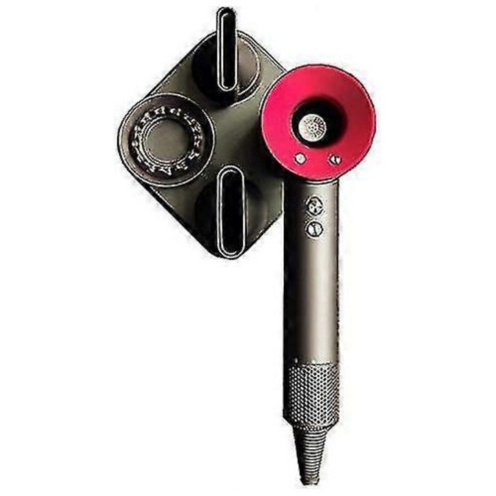 Suport pentru uscator de par Dyson, design perfect, metal, rezistent la rugina, montare usoara