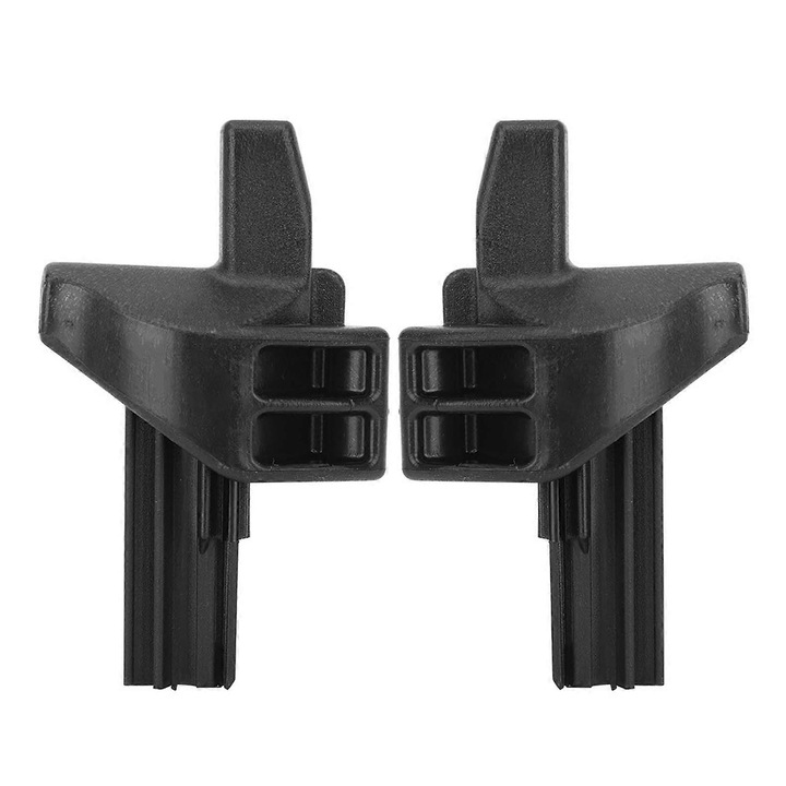 Set 2 clips pentru raft, ABS, Negru