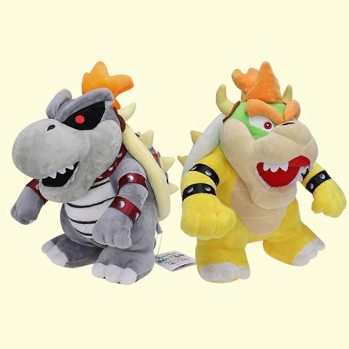 Jucarie de plus, Bros. Dry Bowser Bones, 10", multicolor, design dragut