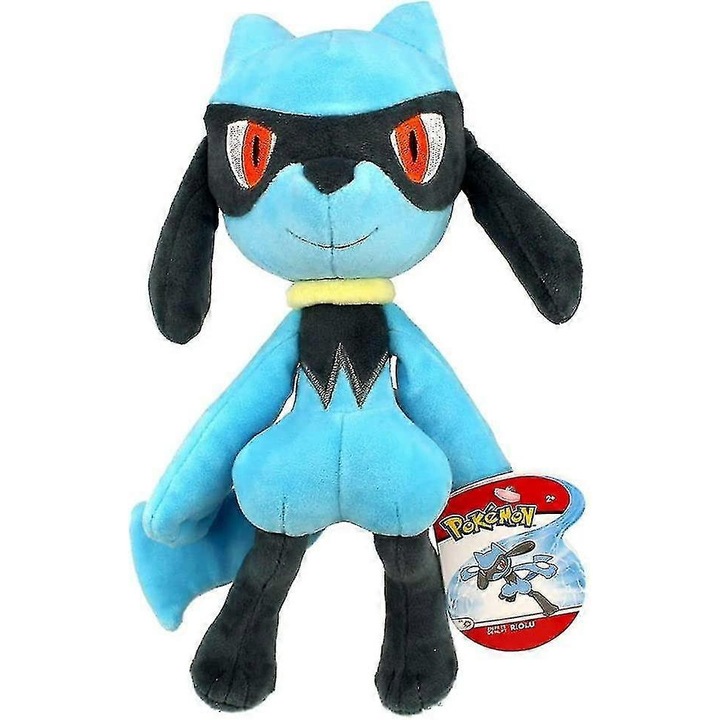 Figurina de plus animal, 20x13x15cm, 170g, bulbasaur, riolu