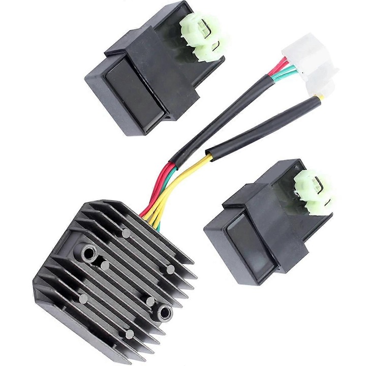 Kit CDI + Rectificator pentru Honda XL 600 V Transalp 1989-1996 si XRV 650 Africa Twin 1988-1990, 30410-MS8-610, 30410-MM9-830