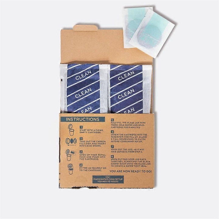 Reincarcare filtru 3 luni Phox pentru sisteme de filtrare apa, reducere impuritati, design durabil