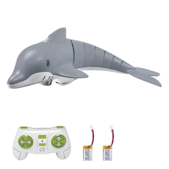 Barca cu telecomanda, 34.9x12x8.8cm, gri