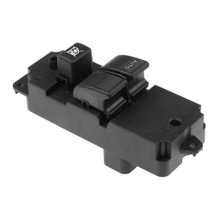 Autó ablakemelő kapcsoló, Mazda DD14-66-350-hez, műanyag, fekete