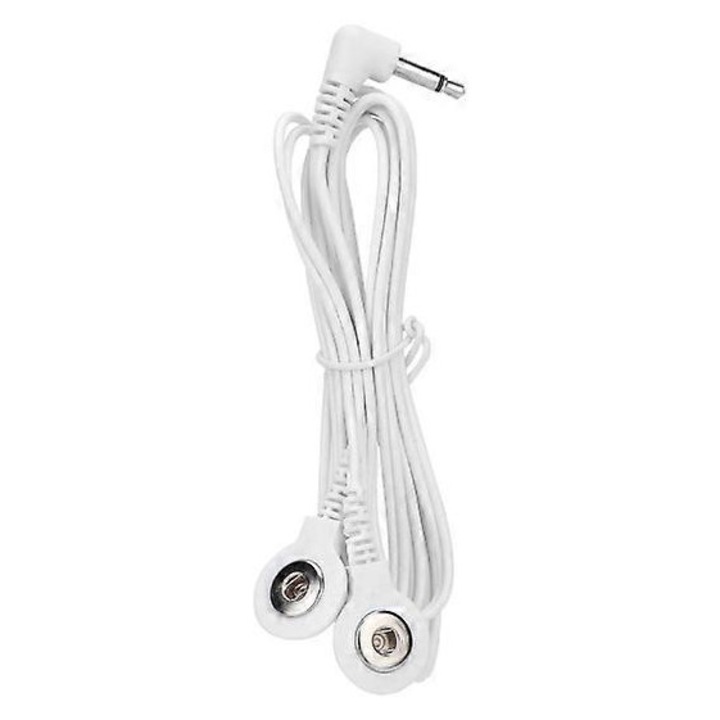Set 10 cabluri electrozi 3.5mm pentru aparat de terapie TENS, 2 butoane