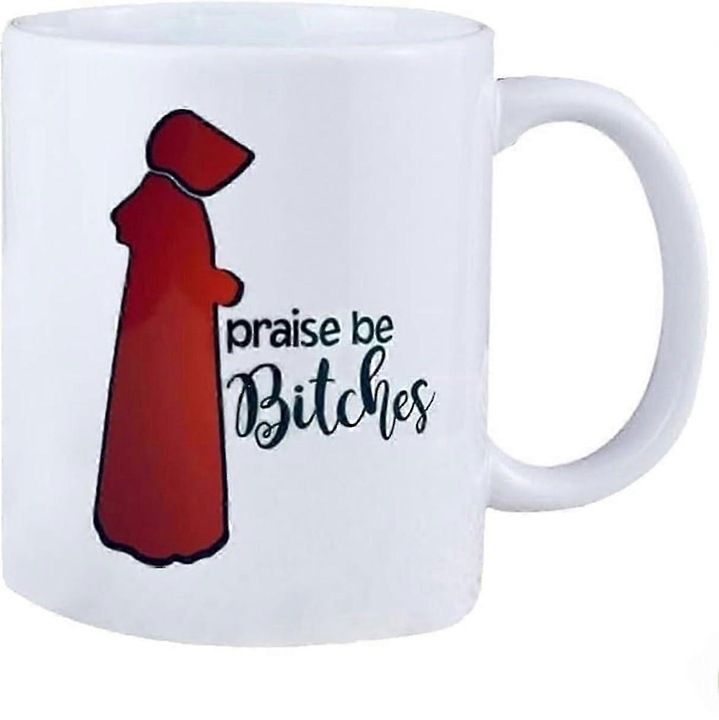 Cani ceramice, set 2 bucati, design alb clasic, capacitate 12oz, rezistente la microunde si masina de spalat vase