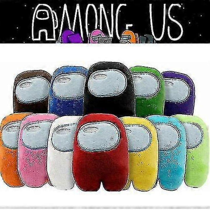 Jucarie de plus Among Us, 10cm, set cu papusa de plus