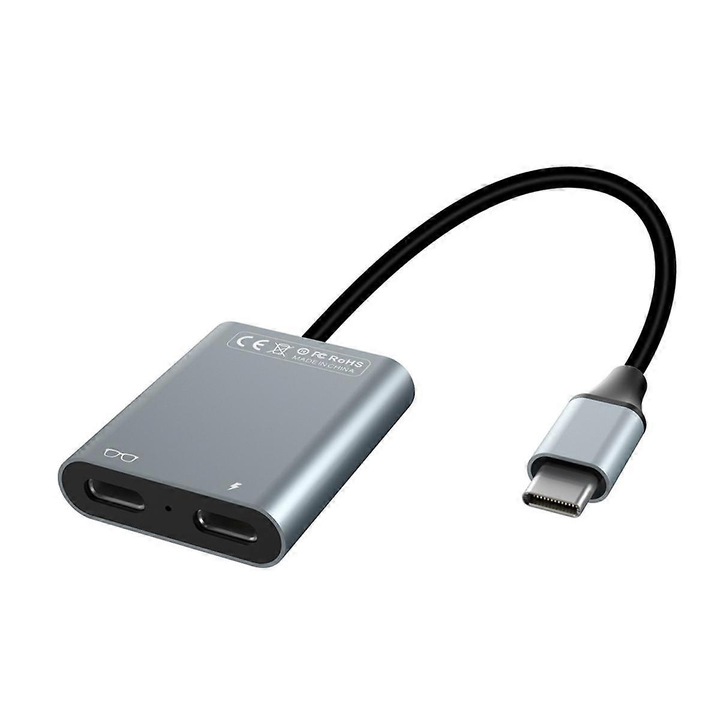 Modul de incarcare AR, adaptor de incarcare, 100W, aluminiu, argintiu