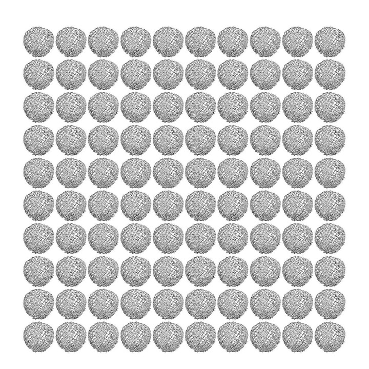 Set 100 bucati filtre din inox pentru pipa de fum, 16mm, reutilizabile