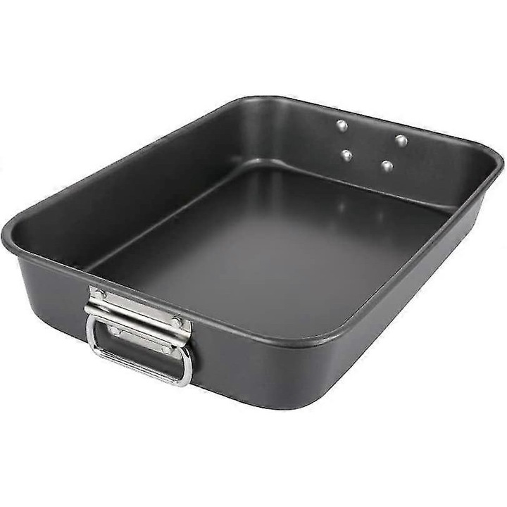 Sütőtepsi, 40.8x29.5x8cm, tapadásmentes, szénacél